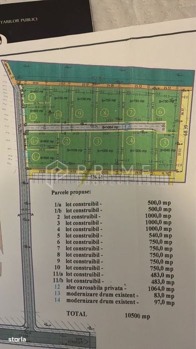 Teren Intravilan 750 mp + Cotă Parte Drum – Zonă Superbă și Liniștită