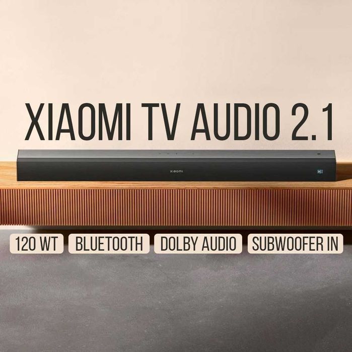 Саундбар Xiaomi TV Audio 2.1 [2.1, 120Вт, Bluetooth]