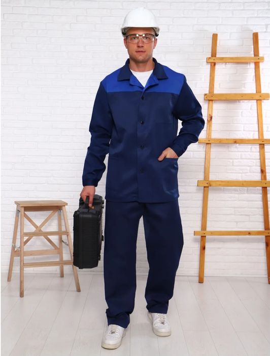 Спецодежда роба спецовка форма для работы костюм с комбинезоном брюки