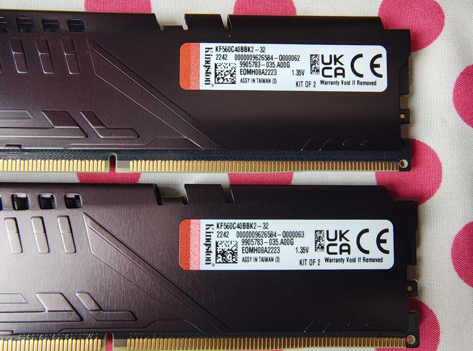 Kit Memorie Ram Fury Beast 32GB DDR5 (2 X 16 GB) 6000 Mhz.