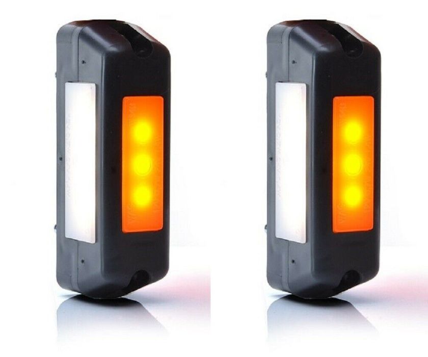1 бр. ЛЕД LED неон вертикални габарити с тройна функция 12-24V , Полша