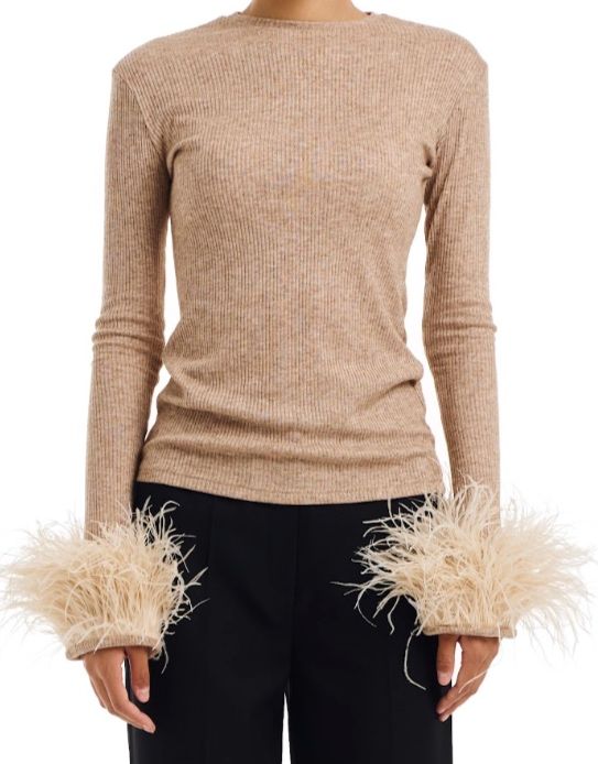Кофта с перьями Malli