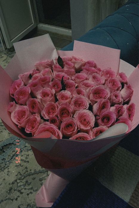 Свежые цветы 51шт