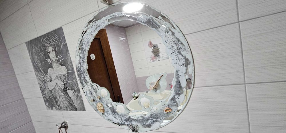 Бутикови огледала, часовници за стена баня ,спалня, ръчна изработка