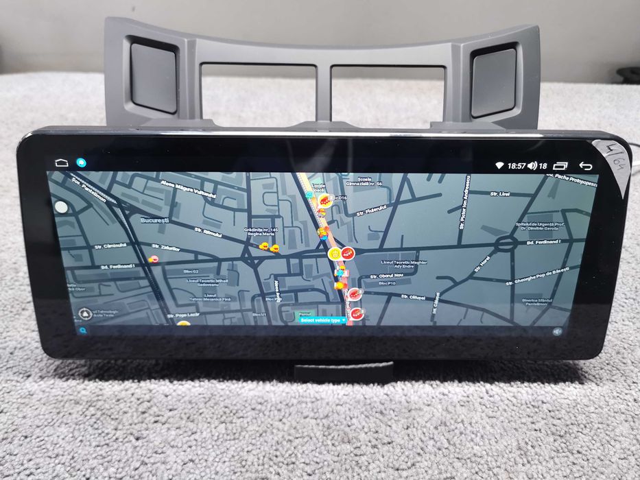Navigatie Android Toyota Yaris 12.3 INCH octacore 4/64GB 2005-2011