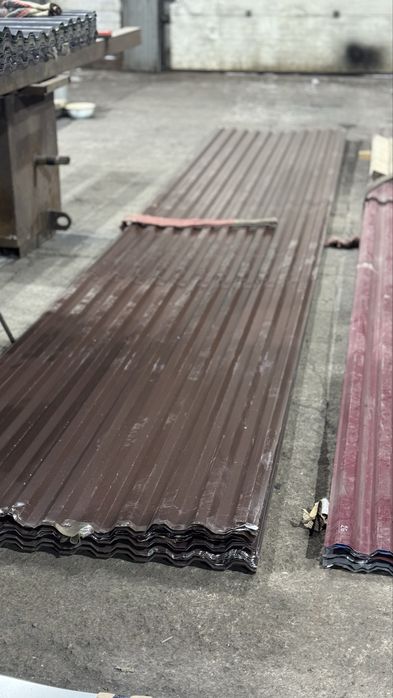 Профлист профнастил некондиция НС21 коричневый и графит