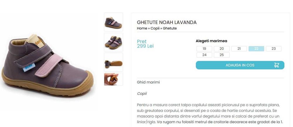 Ghete DodoShoes toamna / primavara copil