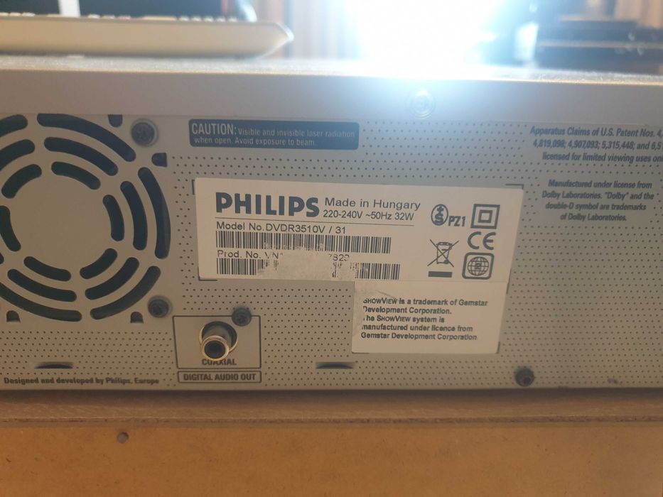 Двустранен Рекордер VHS-DVD PHILIPS DVDR - 3510V!