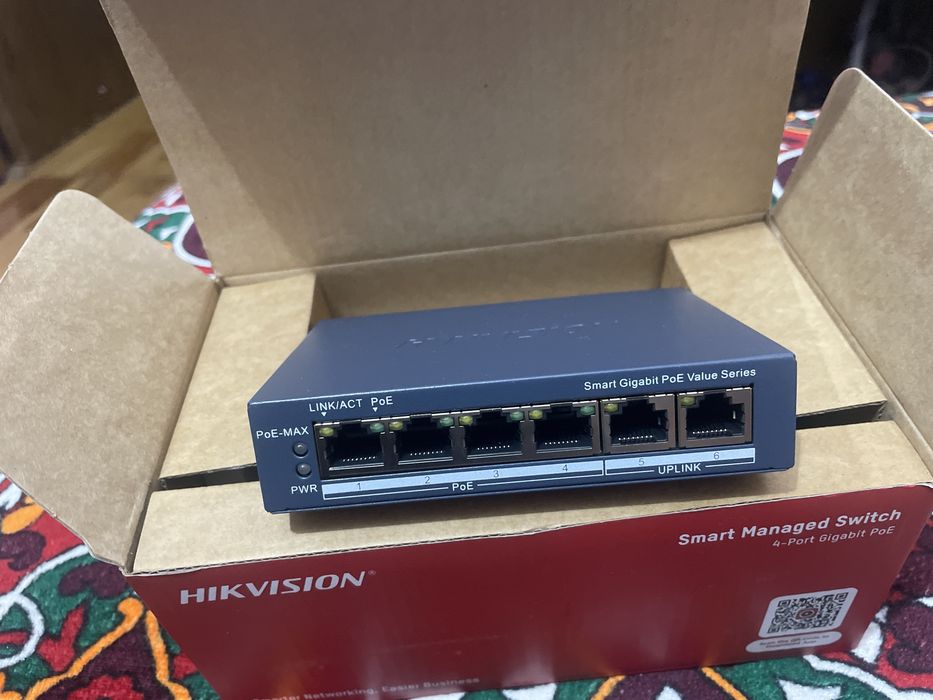 hikvision switch 4 port gigabyte poe