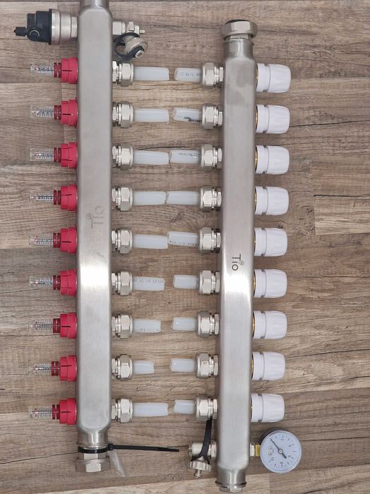 Distribuitoare incalzire pardoseala + robineti