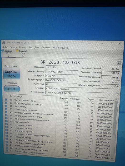 Продам ssd каждые по 128гб