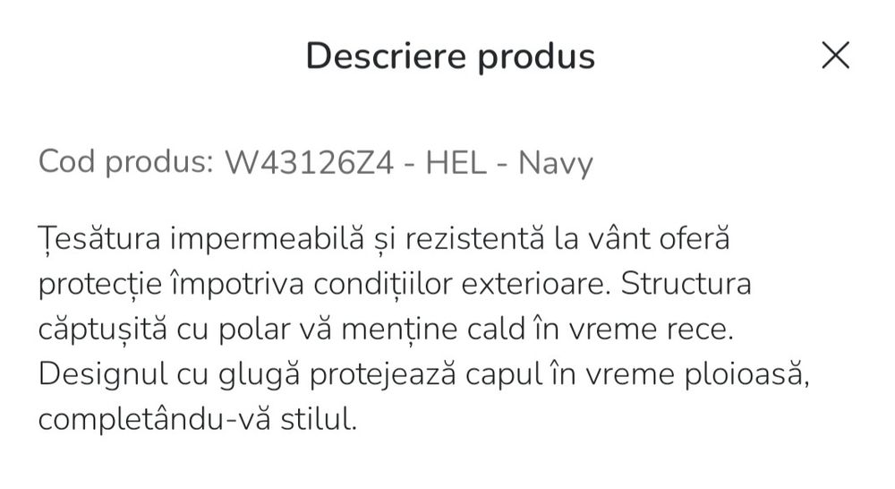 Geacă groasă,impermeabilă Lc Waikiki, pt.băieți - mărimea 140-146