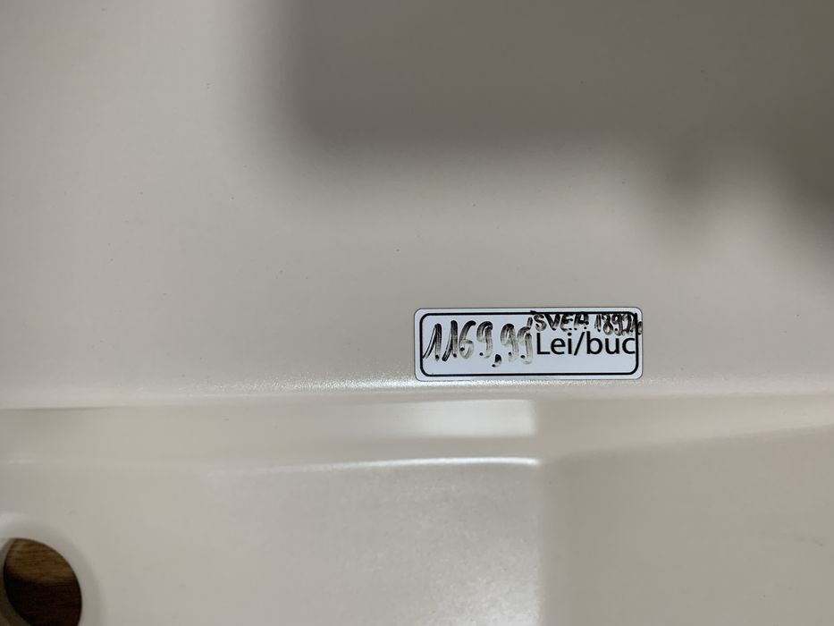 Chiuveta/ lavoar baie dreptunghiular pe blat noua