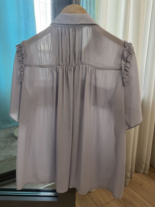 Блузка с рюшками в корейском стиле