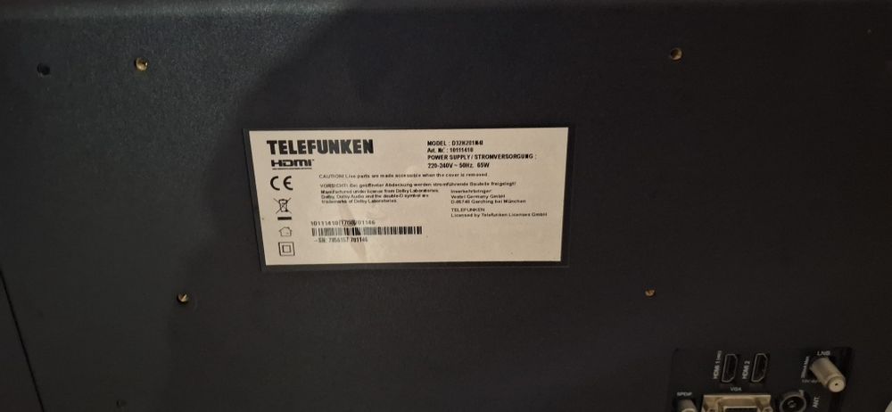 Televizor LED Telefunken 80 cm (32 inch) + Telecomandă