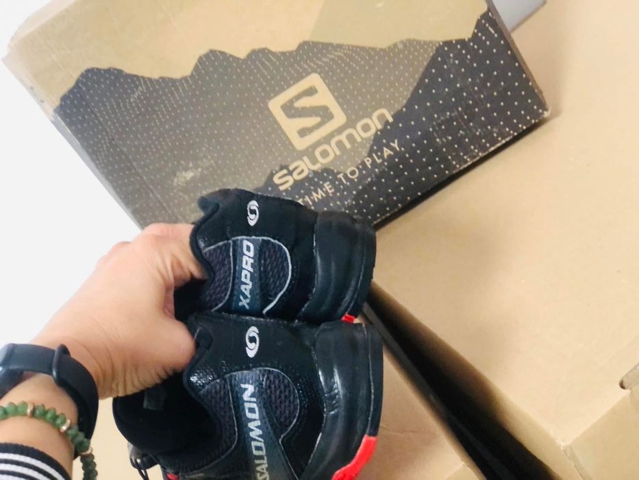 Bocanci baiat SALOMONmarimea 30-31,inter19,5cm,GORETEX,nu ghete pielr