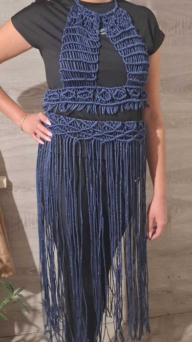 Плажен комплект макраме