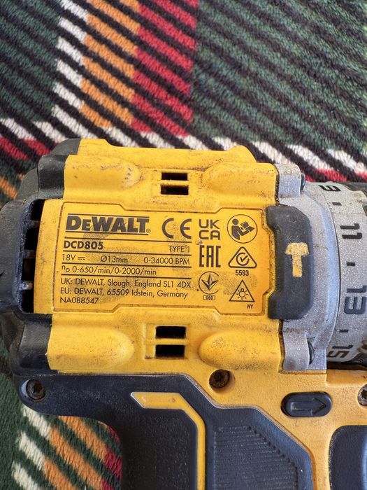 Filetanta Dewalt DCD805 18v Brushless