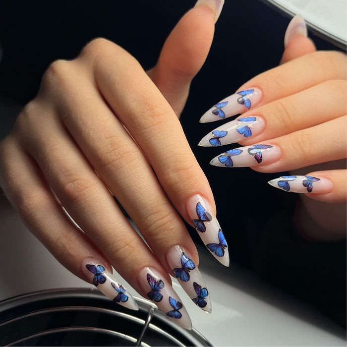 Маникюр наращивание ногтей