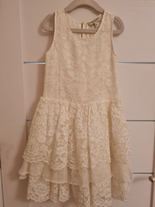 Официални детски рокли р-р 116  с дантела и коприна Twinset и Guess