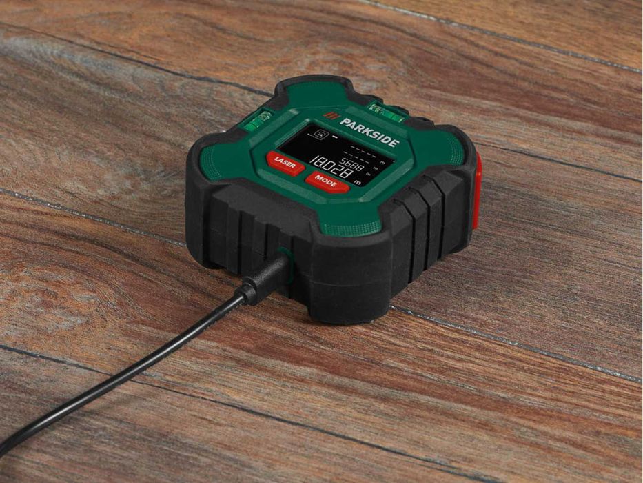 ruleta digitala telemetru 50m cu acumulator parkside PLMB 4 B1 laser