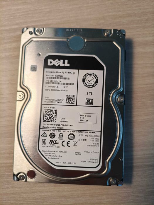 Жесткий диск 3.5" Dell  2Tb 0 часов