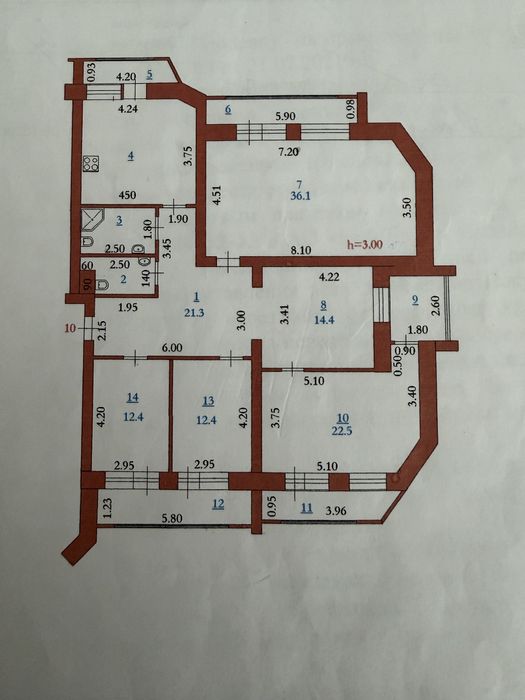 4 ком кв в элитном доме