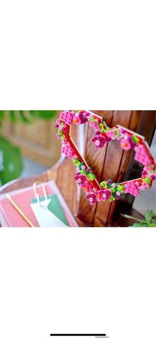 Lego цветочное сердце