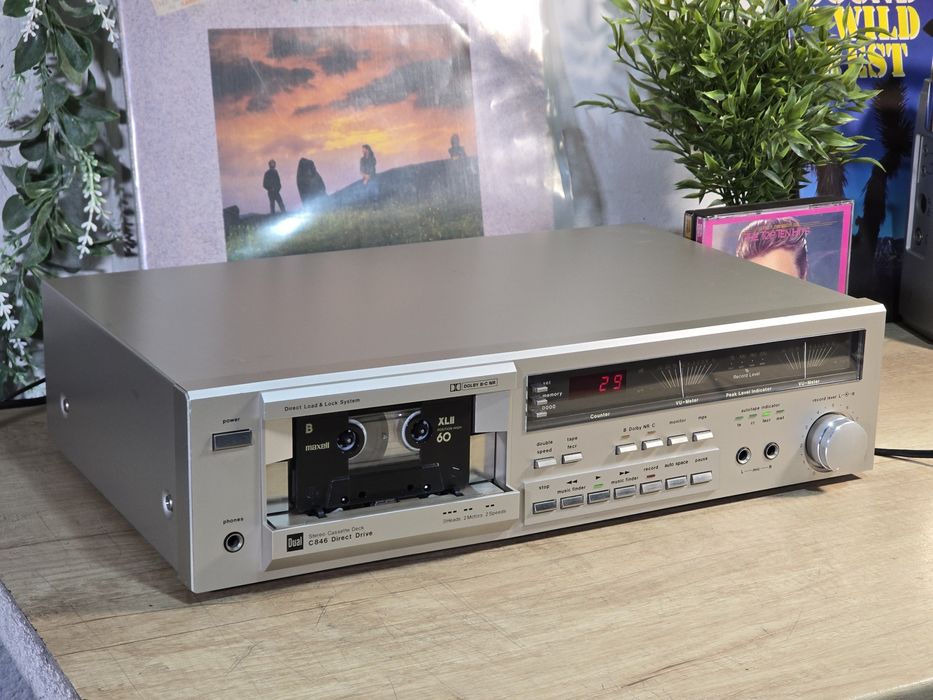 Casetofon deck DUAL C846, 3 head, dual capstan, 2 speed, japan ,metal