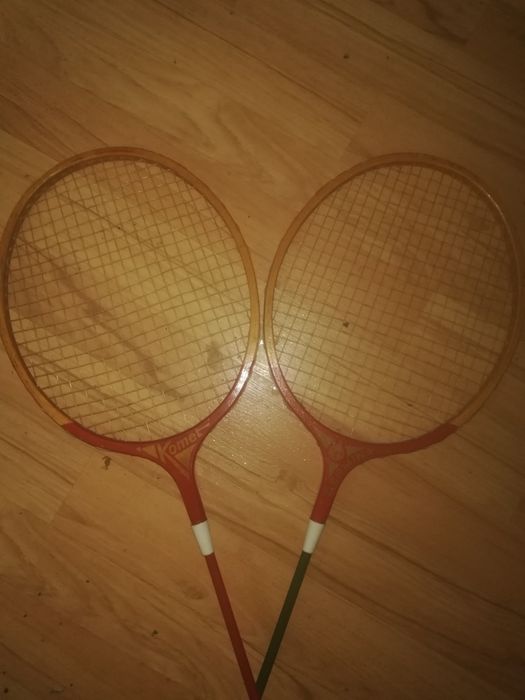 Винтидж, колекционерски, дървени  ракети за бадминтон Komet Germina,
