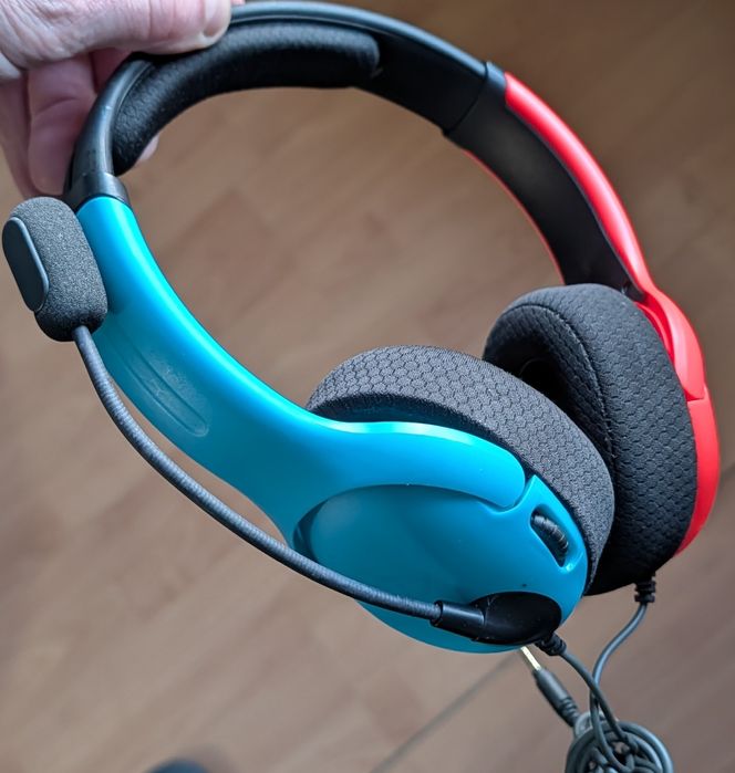 Casti gaming PDP LVL40, rosu, Nintendo Switch