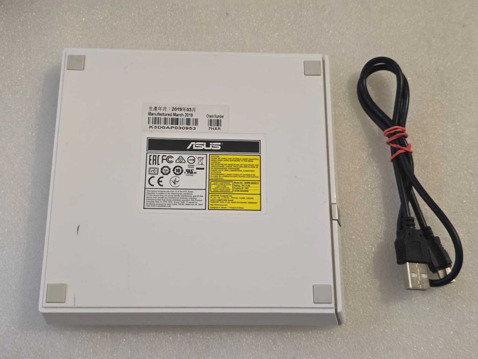 Unitate optica externa DVD-RW ASUS SDRW-08D2S-U Lite, Alba, USB 2.0