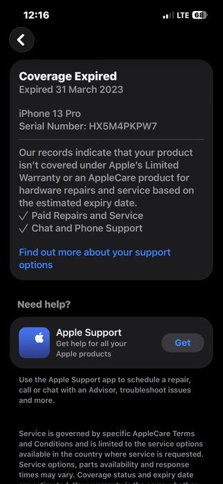 Iphone 13 pro kafolat bor