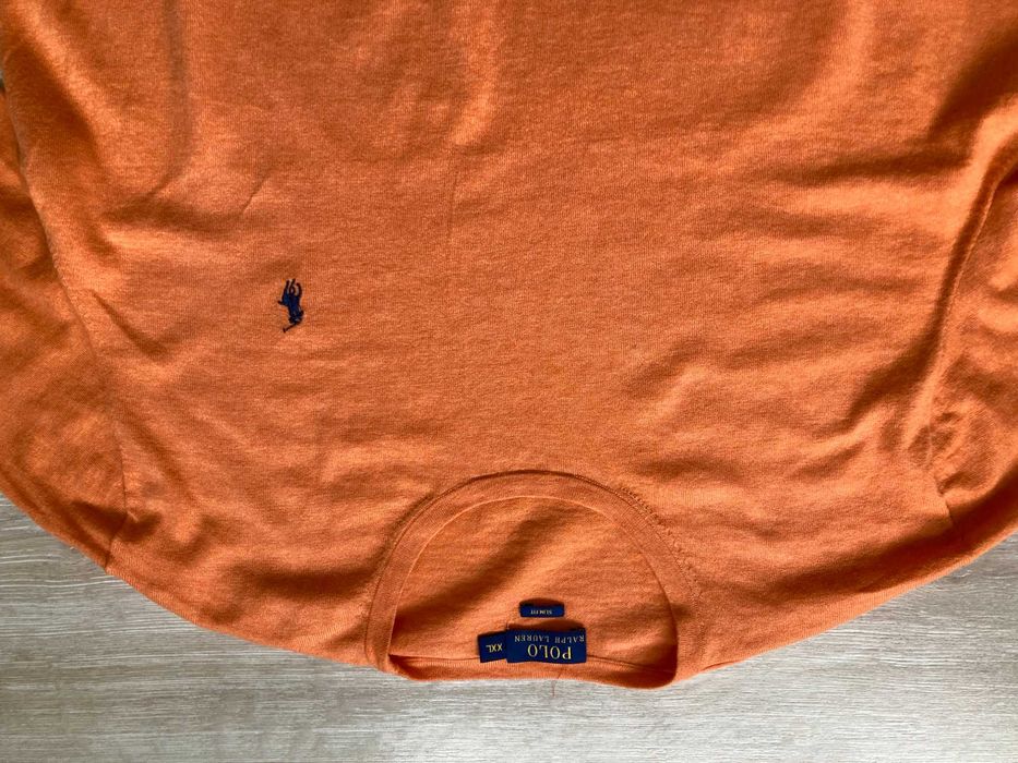 POLO By Ralph Lauren cotton cashmere мъжки пуловер памук и коприна XXL