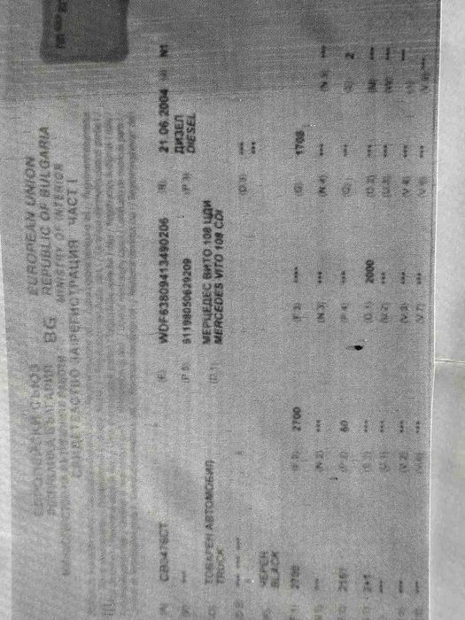 Мерцедес Вито 108CDI Дизел 2.2 на части