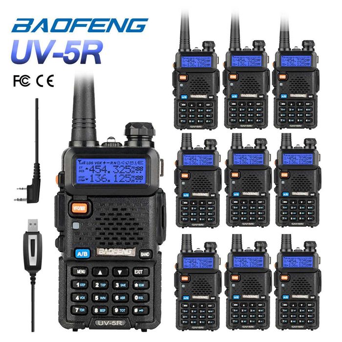 Нова 5R baofeng 5R 8w от вносител 3 gen 2026 Двубандова радиостанция.