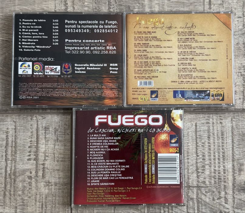 Lot 9 cd-uri muzica romaneasca - Fuego