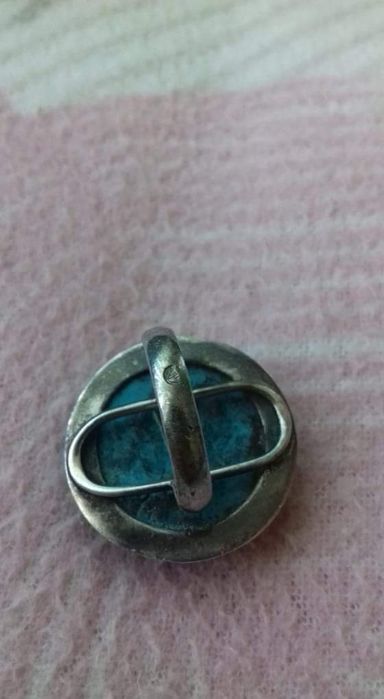 Сребърен пръстен с тюркоаз