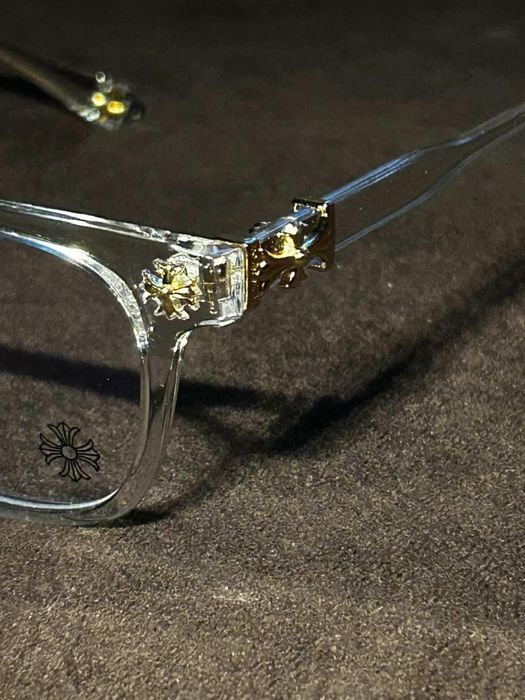 Ochelari Chrome Hearts Clear Gold