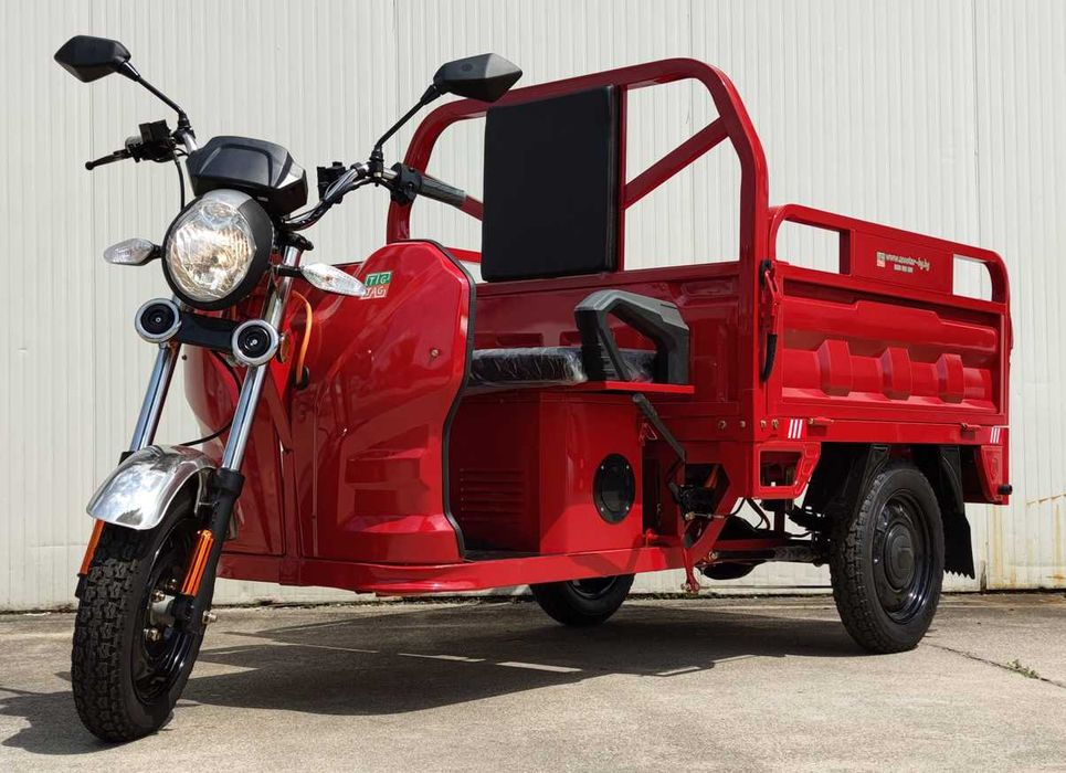 Електрическа карго триколка EcoWay модел JBII 130 самосвал бордо