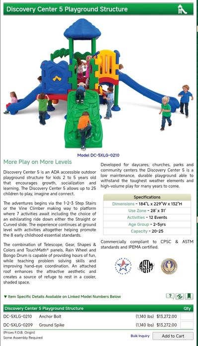 Катерушка за деца с пързалки, чисто нова! Playground! Атракцион!