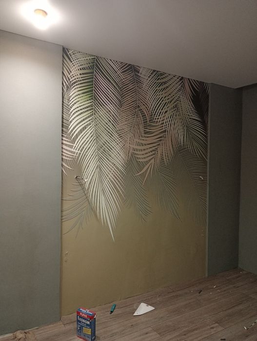 Поклейка обоев качественно