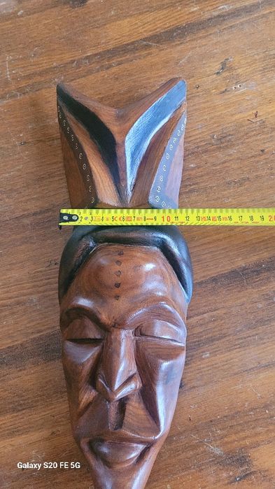 Африканска дървена ръчно изработена  маска за стена