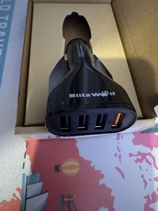 Incarcator auto Blitzwolf 4 usb