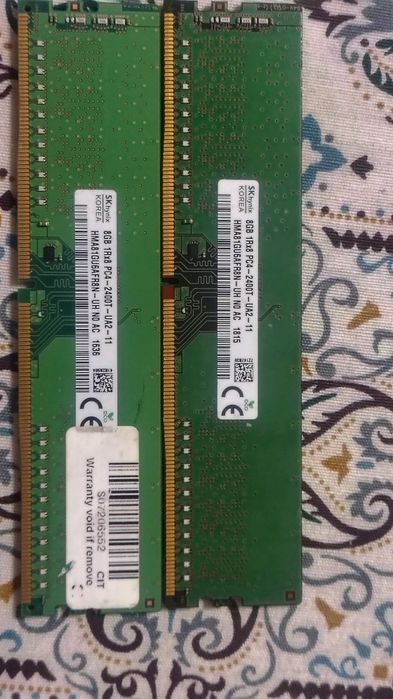 Memorie  SKhynix 16GB, DDR4, 2400MHz(PC4-2400T) 1.2V kit 2x8 gb
