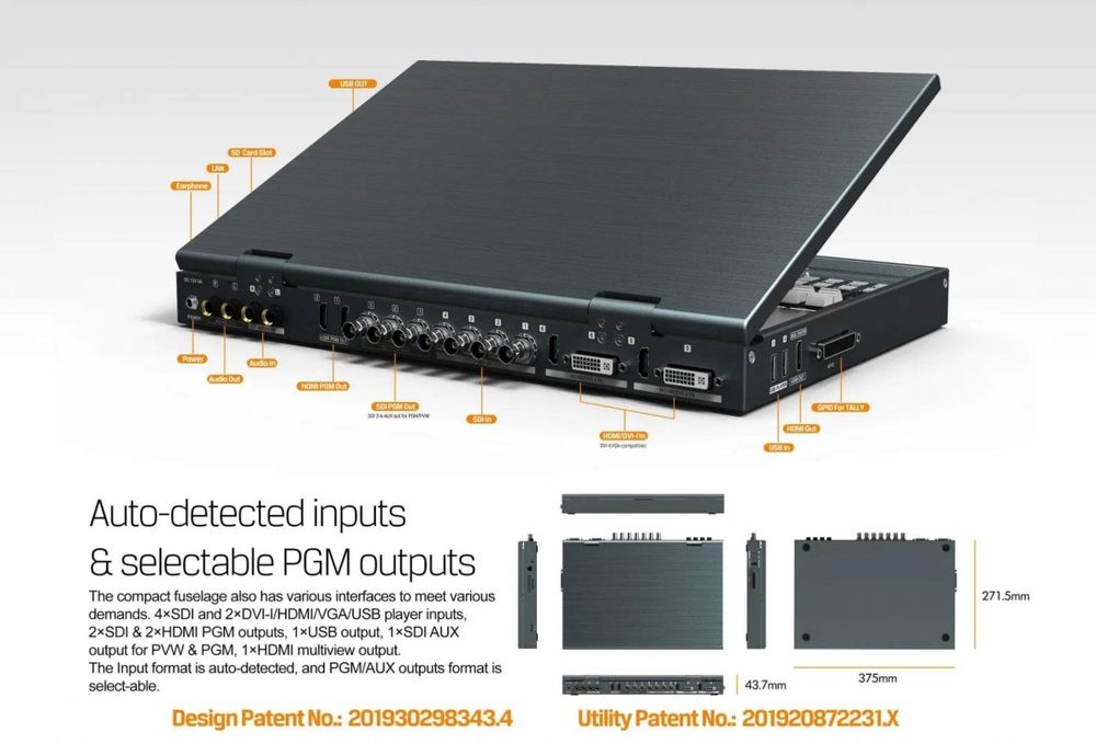 Switcher Avmatrix pvs 0615u kit Tv audio video portabil si Avmatrix HVS0402U Nou