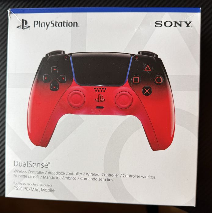 Playstation 5 controller джойстик контролер dualsense нов червен и черен