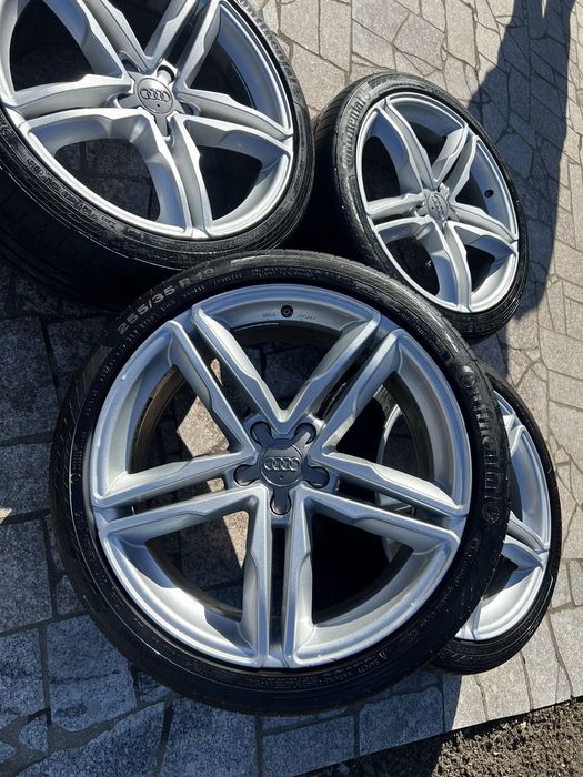 Jante Audi R19 5x112 + Anvelope Continental de vara 255/35/19