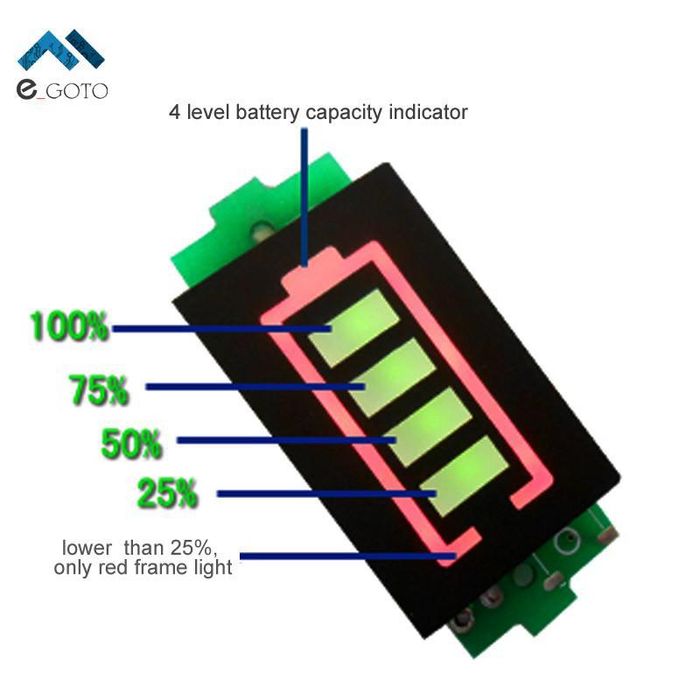 Indicator baterie lipo 3s lipo 4s