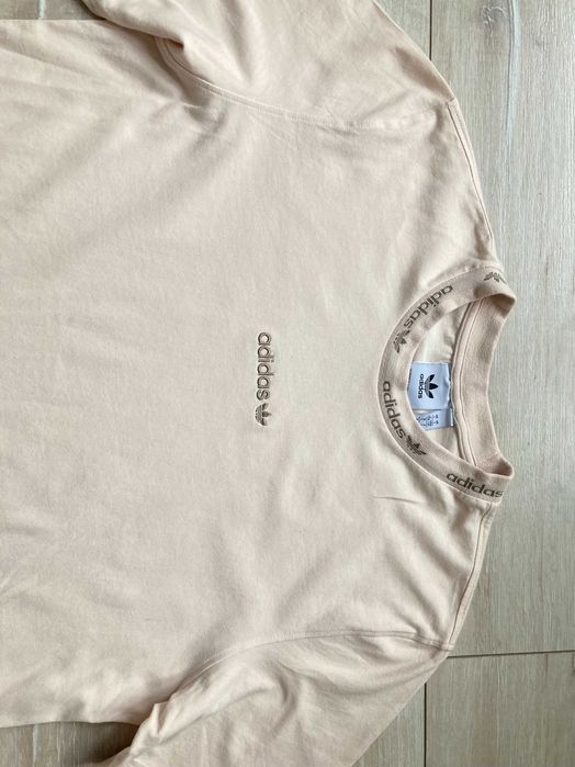 Адидас Adidas Originals Trefoil Liner  мъжка бежова тениска размер L